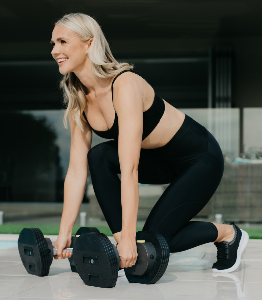 Гантели наборные First Degree Fitness MX Select MX-85, вес 5.6-38.6 кг, 2 шт без стойки