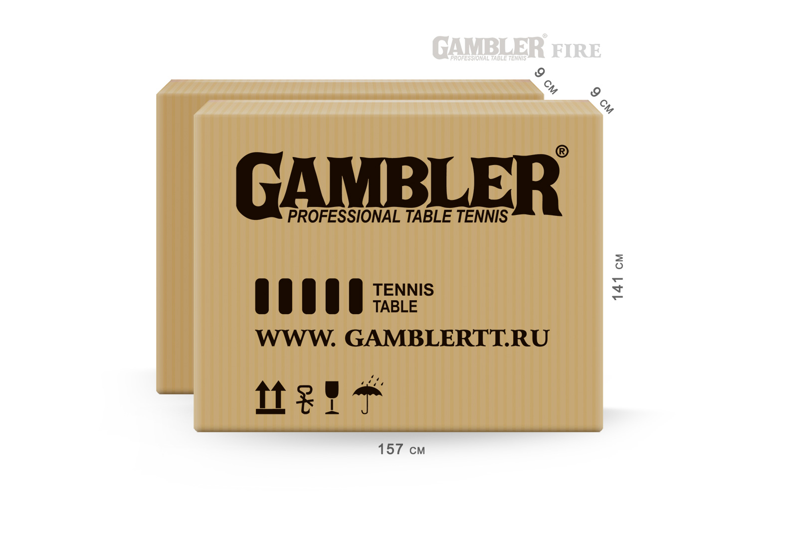 Теннисный стол GAMBLER FIRE Зелёный