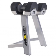 Гантели наборные First Degree Fitness MX Select MX55, вес 4.5-24.9 кг со стойкой