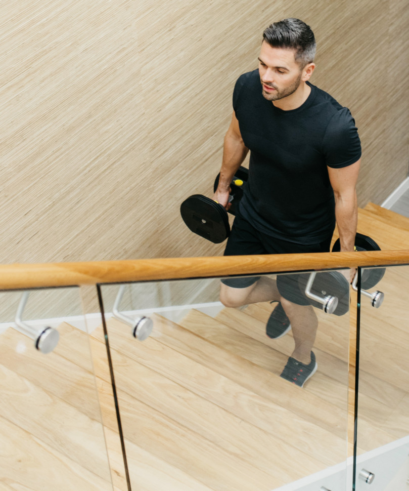 Гантели наборные First Degree Fitness MX Select MX-85, вес 5.6-38.6 кг, 2 шт без стойки