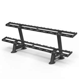 Стойка для 10 пар гантелей 2-x ярусная KRAFT Fitness PRO KFTTDRY