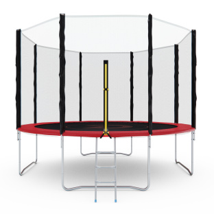Батут с сеткой DFC PELPO 12ft с лестницей, RED