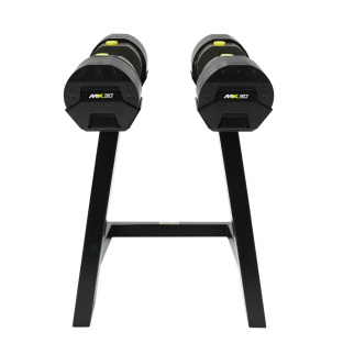 Гантели регулируемые First Degree Fitness MX Select MX30, вес 3.4-13.9 кг со стойкой